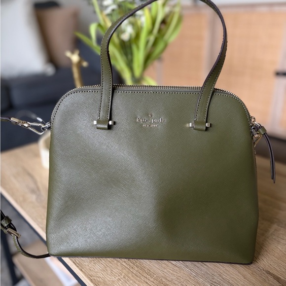 kate spade Handbags - Kate Spade Forest Green Satchel